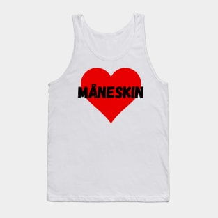 Maneskin in red heart. Tank Top